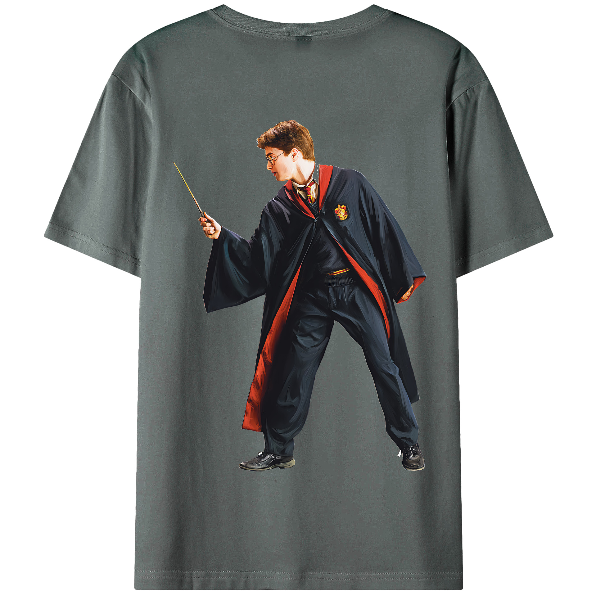 （画像用） Harry Potter ハリー・ポッターシリーズ 綿100％半袖Tシャツ（背面プリント）